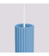 Karbon Slim Pendant Ceiling Light Blue 1x GU10-7