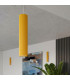 Karbon Slim Pendant Ceiling Light Yellow 1x GU10-14