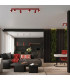 Karbon Slim Pendant Ceiling Light Red 1x GU10-11