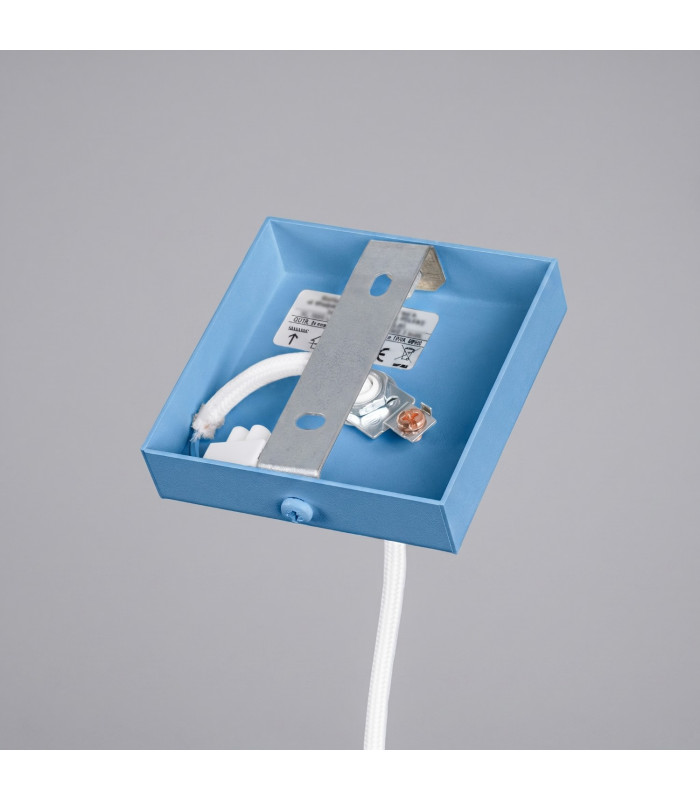 Karbon Slim Pendant Ceiling Light Blue 1x GU10-9