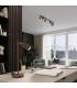 Karbon Slim Pendant Ceiling Light Brown 1x GU10-12