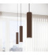 Karbon Slim Pendant Ceiling Light Brown 1x GU10-13