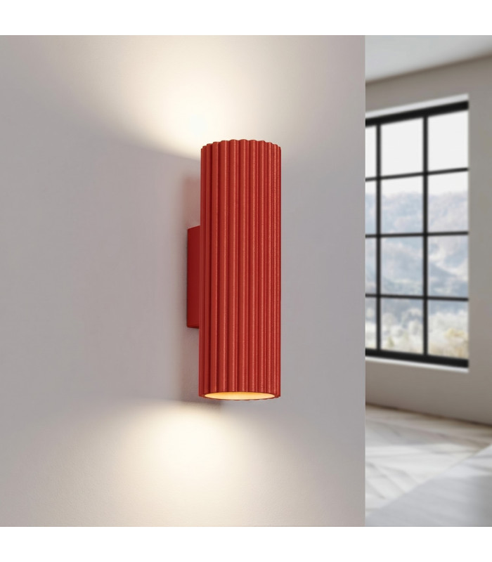 Karbon Up & Down Wall Lamp Red 2x GU10-3