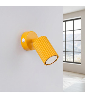 Karbon Single Spotlight with Switch Yellow 1x GU10-2