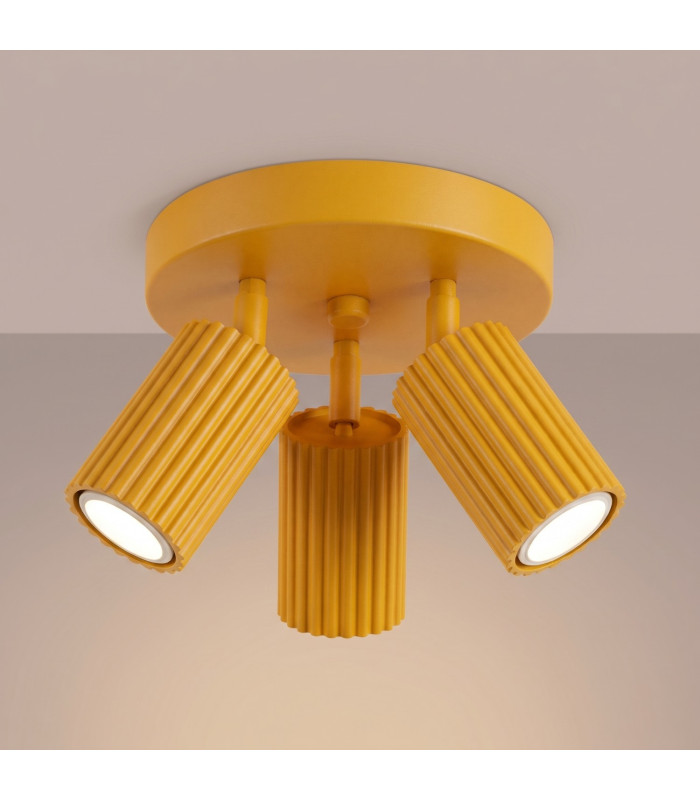Karbon Ceiling Spotlight Clusters Yellow 3x GU10-3