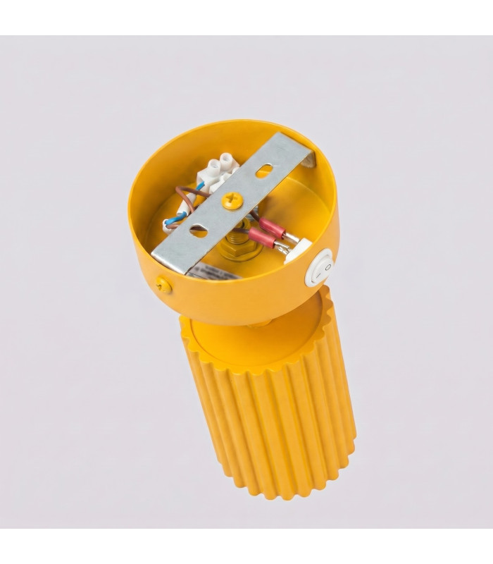 Karbon Single Spotlight with Switch Yellow 1x GU10-4