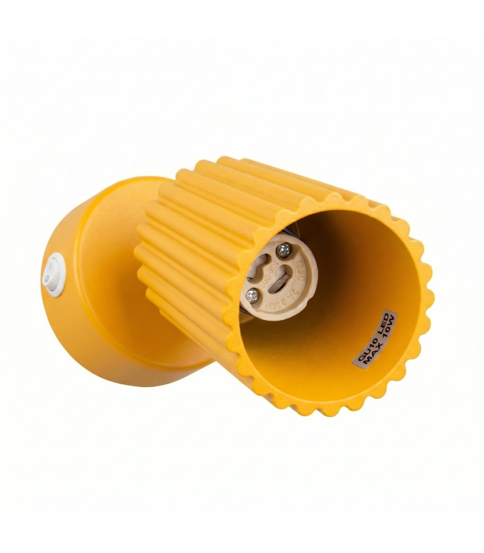 Karbon Single Spotlight with Switch Yellow 1x GU10-5