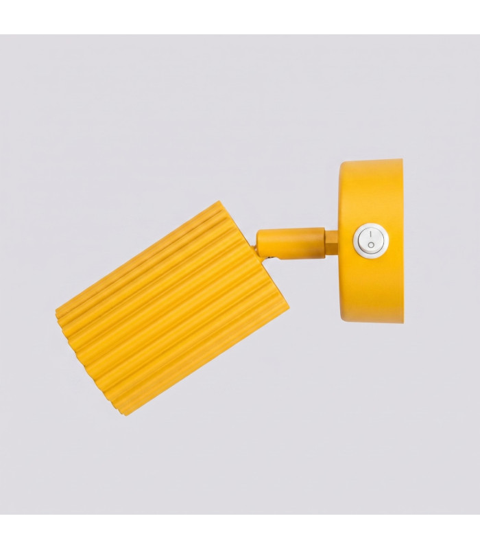 Karbon Single Spotlight with Switch Yellow 1x GU10-6