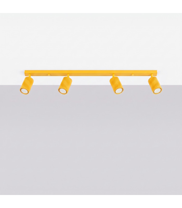 Karbon Ceiling Spotlight Bar Yellow 4x GU10-2