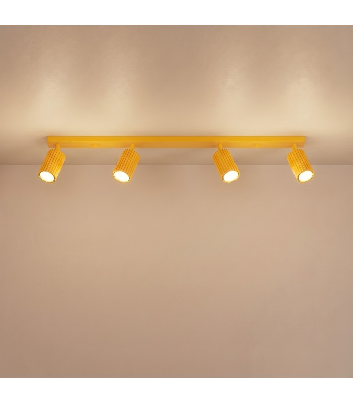 Karbon Ceiling Spotlight Bar Yellow 4x GU10-3