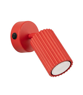 Karbon Single Spotlight with Switch Red 1x GU10-1
