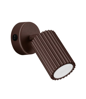 Karbon Single Spotlight with Switch Brown 1x GU10-1