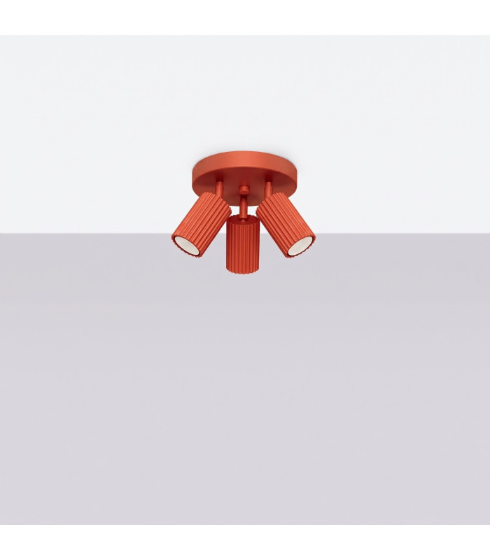 Karbon Ceiling Spotlight Clusters Red 3x GU10-2