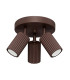 Karbon Ceiling Spotlight Clusters Brown 3x GU10-1