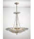 Ceiling Pendant 6 Light E14 Aged Gold, Silver, Crystal - 2