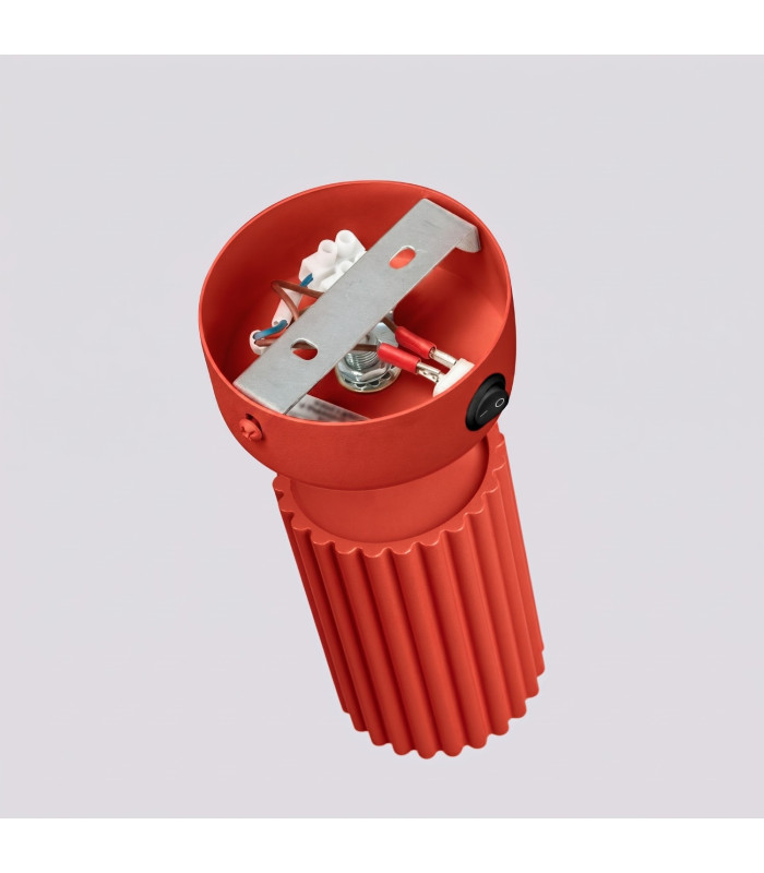 Karbon Single Spotlight with Switch Red 1x GU10-5