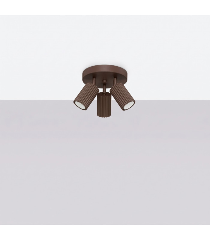 Karbon Ceiling Spotlight Clusters Brown 3x GU10-2