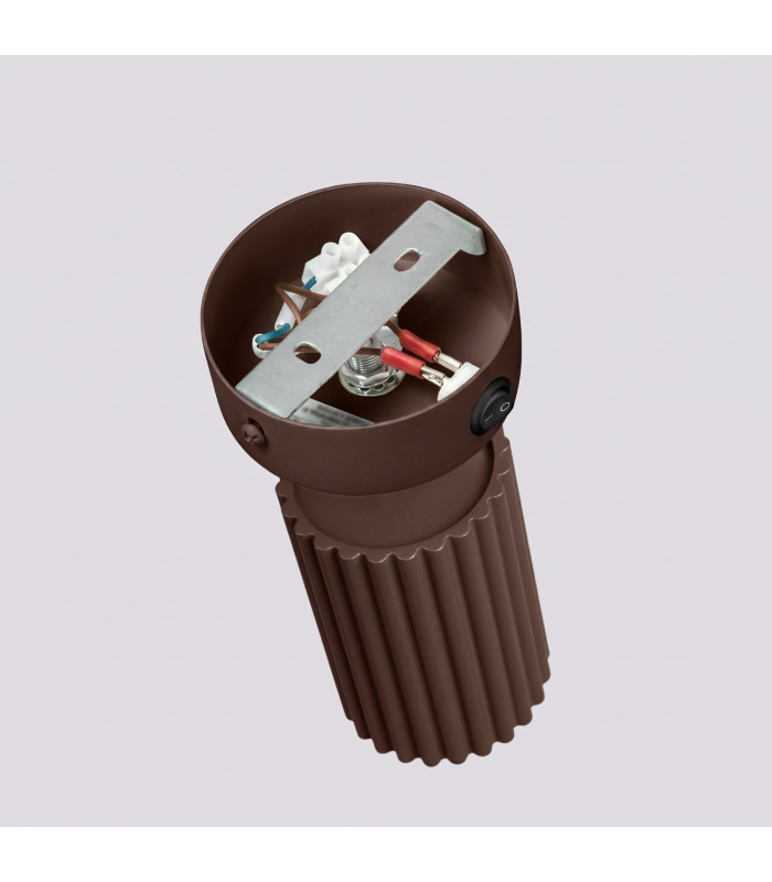 Karbon Single Spotlight with Switch Brown 1x GU10-5