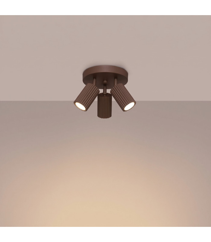 Karbon Ceiling Spotlight Clusters Brown 3x GU10-3