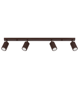 Karbon Ceiling Spotlight Bar Brown 4x GU10-1