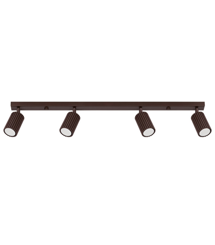 Karbon Ceiling Spotlight Bar Brown 4x GU10-1