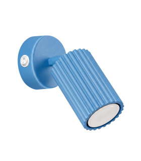 Karbon Single Spotlight with Switch Blue 1x GU10-1