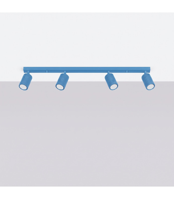 Karbon Ceiling Spotlight Bar Blue 4x GU10-2