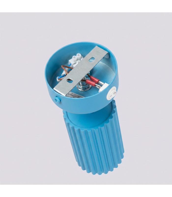 Karbon Single Spotlight with Switch Blue 1x GU10-4