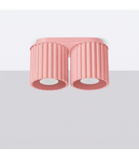 Aura Surface Mounted Downlight Pink 2x GU10-2