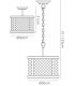Ceiling Pendant, Semi Flush Ceiling Convertible 3 Light E14 Oiled Bronze, Clear Glass - 3