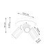 Karbon Ceiling Spotlight Clusters Blue 3x GU10-8