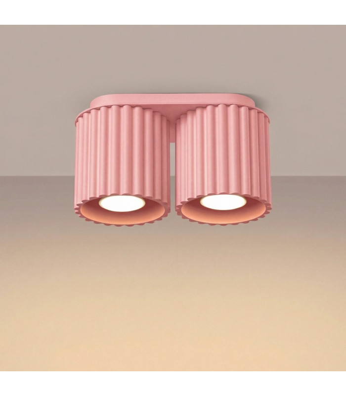 Aura Surface Mounted Downlight Pink 2x GU10-3