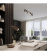 Karbon Ceiling Spotlight Bar Brown 4x GU10-13