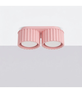Aura Surface Mounted Downlight Pink 2x GX53-2