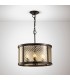 Ceiling Pendant 4 Light E14 Oiled Bronze, Clear Glass - 2