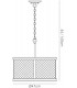 Ceiling Pendant 4 Light E14 Oiled Bronze, Clear Glass - 3