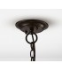 Ceiling Pendant 4 Light E14 Oiled Bronze, Clear Glass - 4