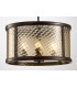 Ceiling Pendant 4 Light E14 Oiled Bronze, Clear Glass - 5