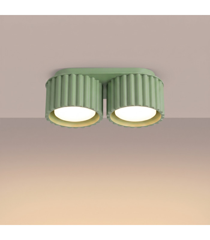 Aura Surface Mounted Downlight Sage 2x GX53-3