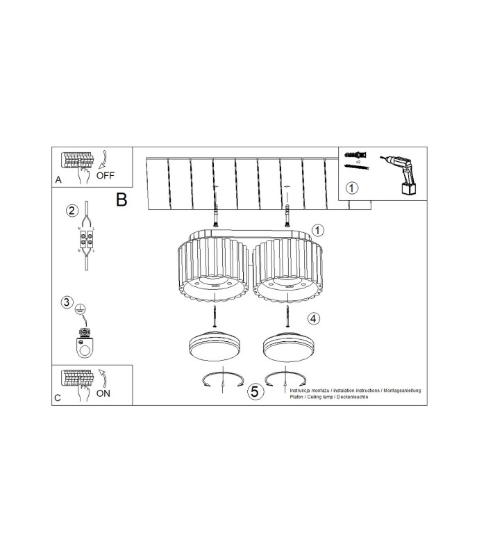 Aura Surface Mounted Downlight Sage 2x GX53-8
