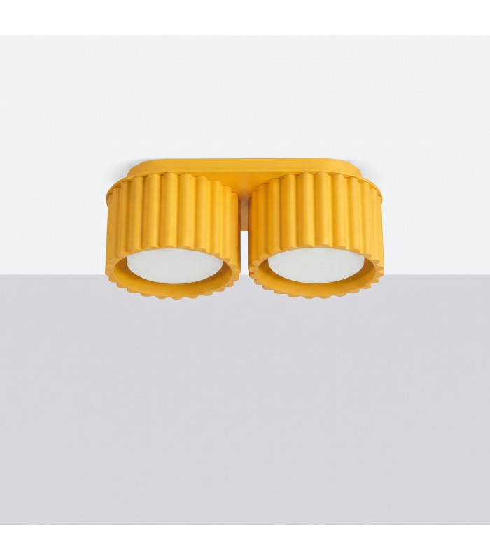 Aura Surface Mounted Downlight Yellow 2x GX53-2