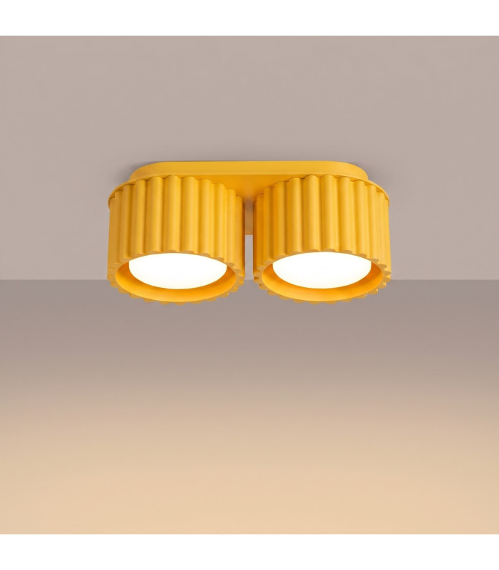 Aura Surface Mounted Downlight Yellow 2x GX53-3
