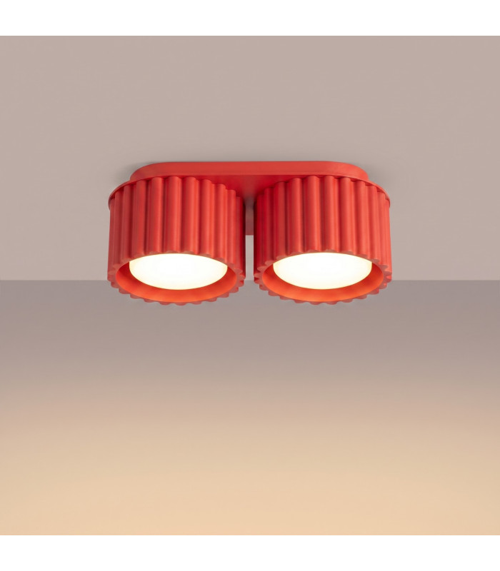 Aura Surface Mounted Downlight Red 2x GX53-3