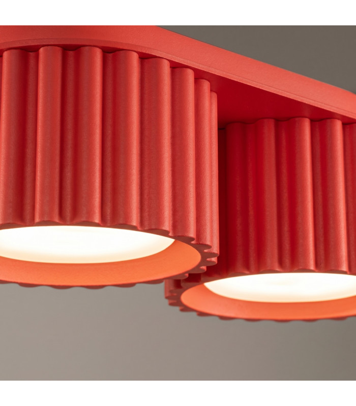 Aura Surface Mounted Downlight Red 2x GX53-4