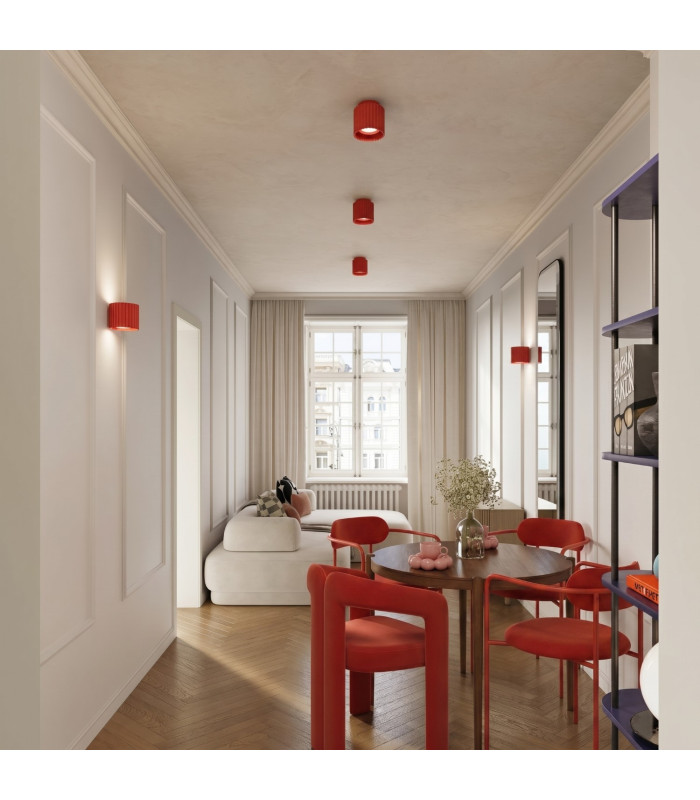 Aura Surface Mounted Downlight Red 1x GX53-9