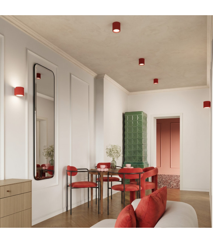 Aura Surface Mounted Downlight Red 2x GX53-10