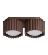 Aura Surface Mounted Downlight Brown 2x GX53-1