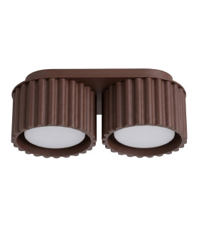 Aura Surface Mounted Downlight Brown 2x GX53-1