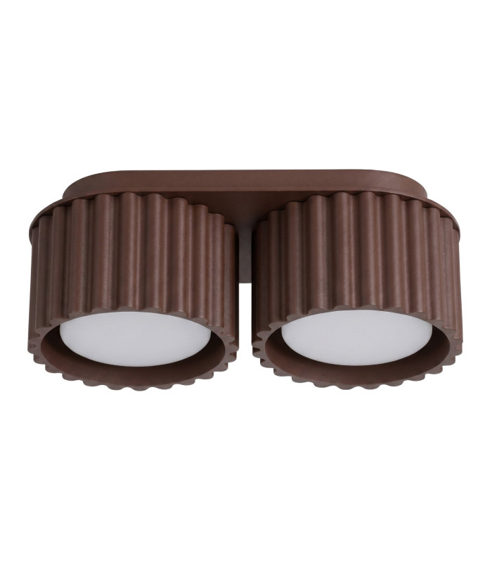 Aura Surface Mounted Downlight Brown 2x GX53-1