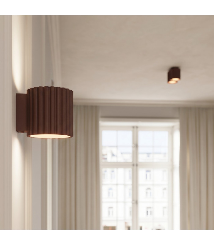 Aura Surface Mounted Downlight Brown 2x GU10-11